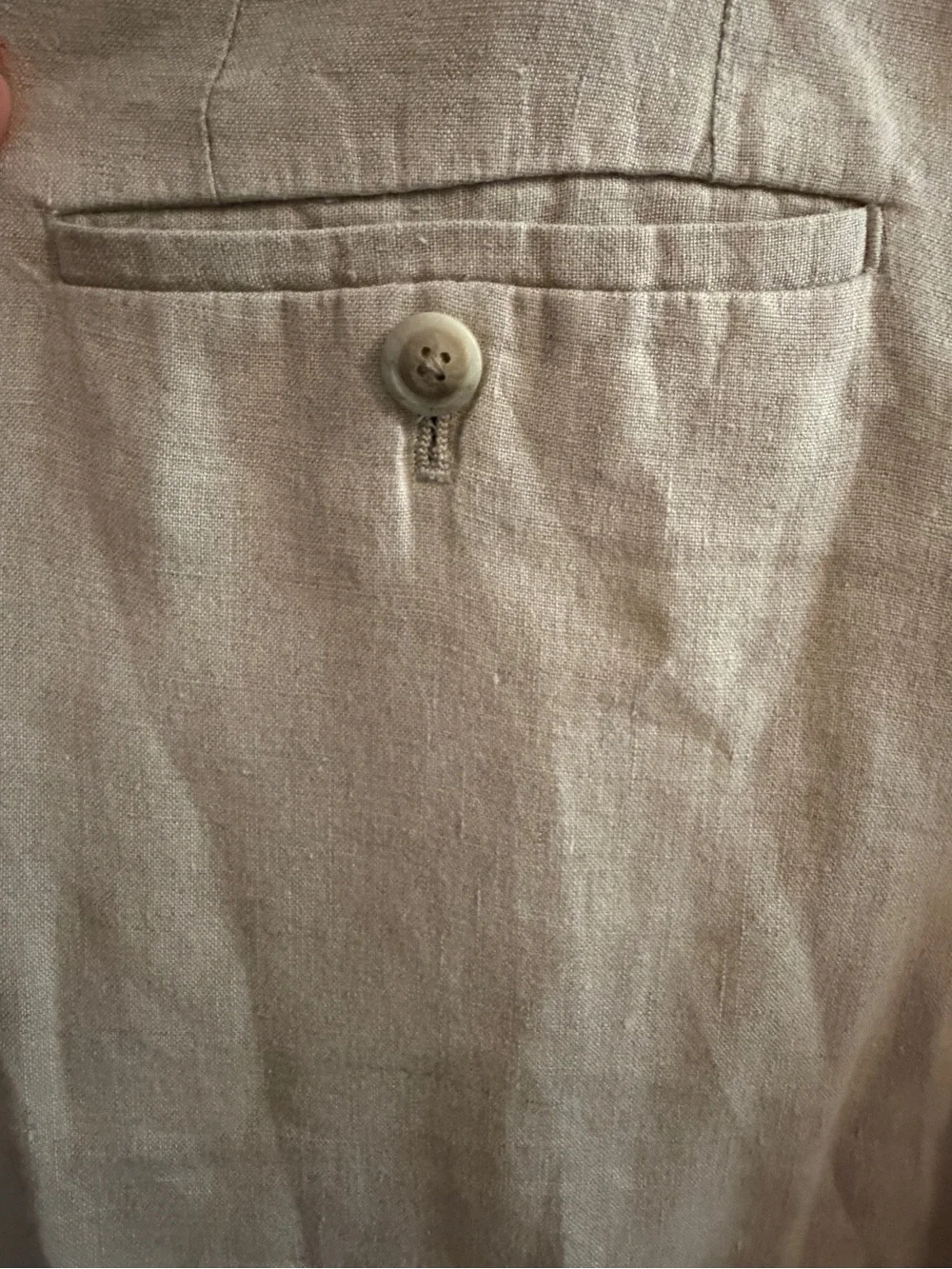 John W. Nordstrom 100% Linen Pants in Light Beige- Men Size 38R x 35- EUC!